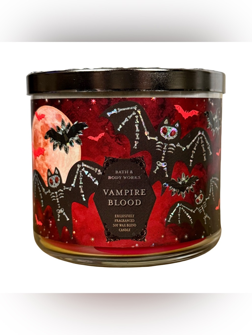 Bath & Body Works Vampire Blood 3 Wick Candle Halloween Limited Edition